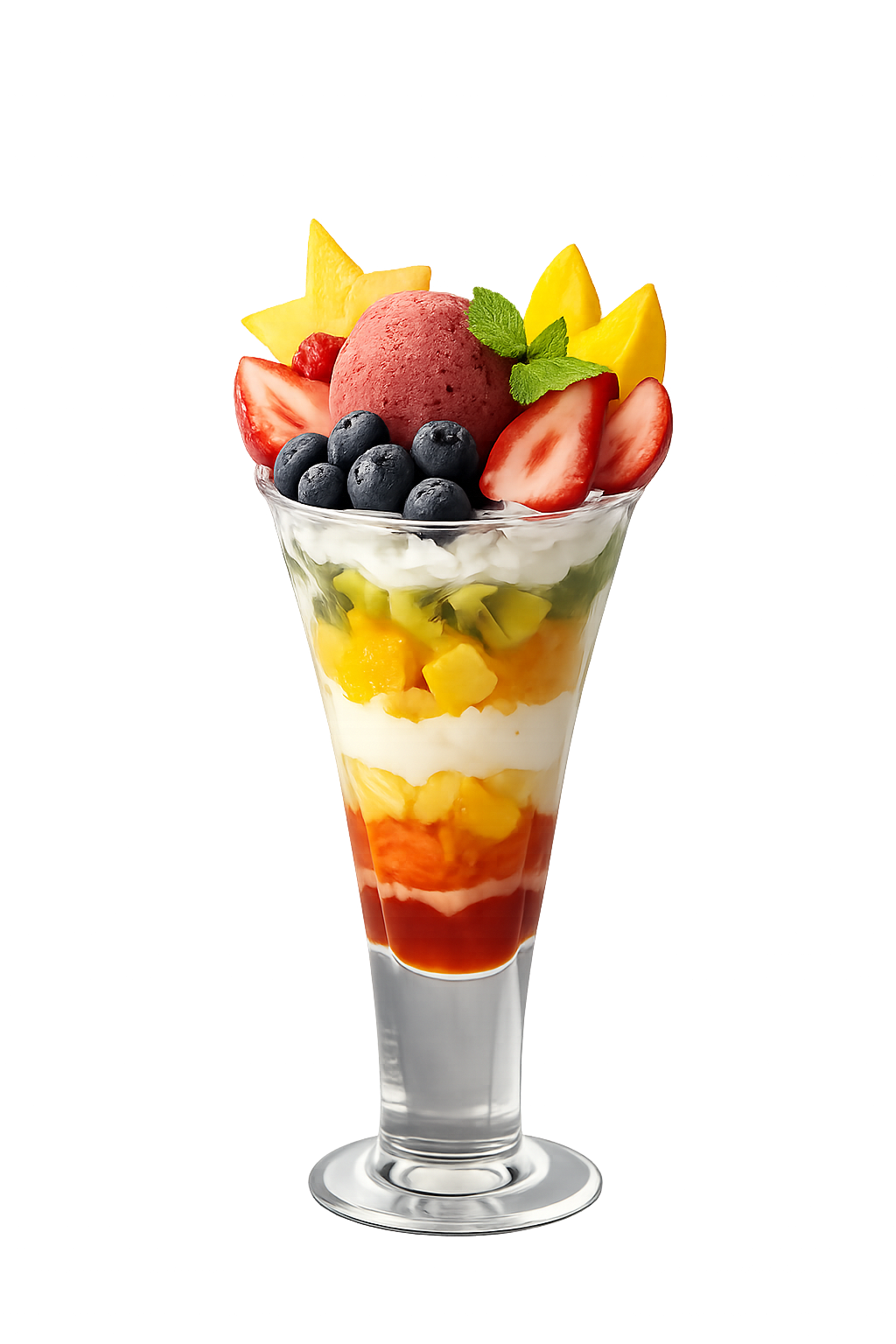 苺ベリーパフェ